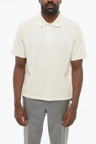 Cotton Blend 3 Buttons Polo Shirt