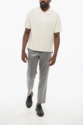 Cotton Blend 3 Buttons Polo Shirt