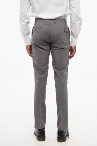 CC COLLECTION Virgin Wool RESET 2-Button Suit with Micro Houndstooth Motif