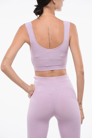 Rippstrick-Crop-Top