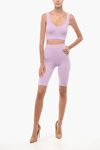 Rippstrick-Crop-Top