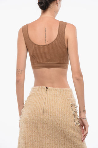 Ribbed Knitted Crop Top