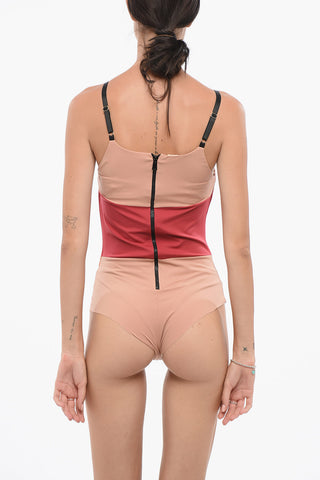 Zweifarbiges Stretch-Top