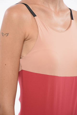 Zweifarbiges Stretch-Top