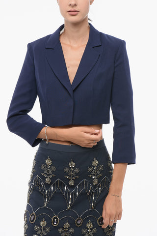 Cropped-Fit Blazer Without Buttons
