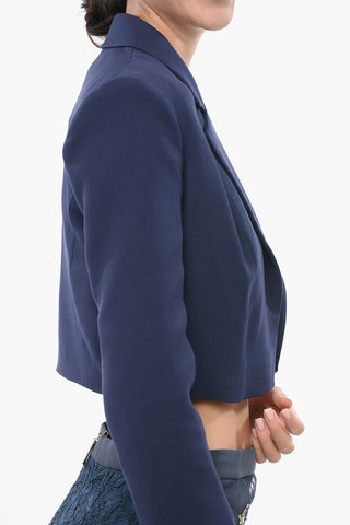 Cropped-Fit Blazer Without Buttons