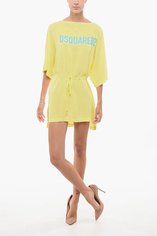 BEACHWEAR 프린트 커버업 벨트 포함