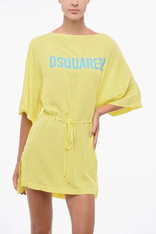 BEACHWEAR 프린트 커버업 벨트 포함