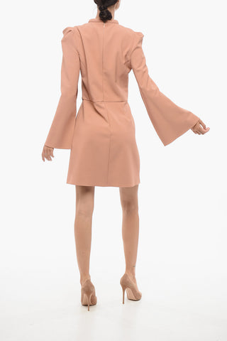 Midi Dress with Cape Sleeves