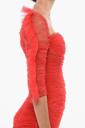 Draped Tulle Dress