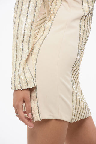 Tubino Paillettato con Zip Posteriore