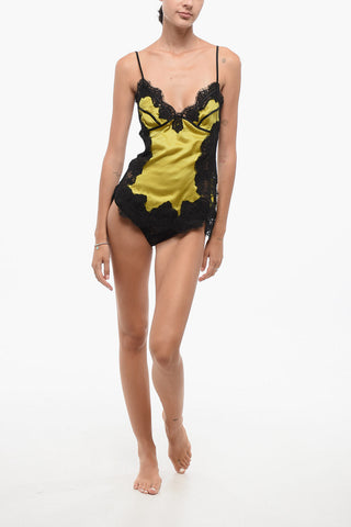 Two-Tone Lace Underwear Top