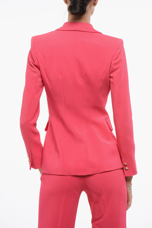 Double-Breasted Dress with Shawl Collar