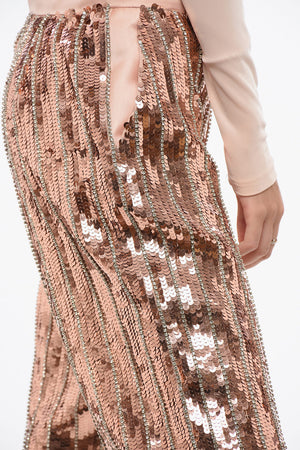 Sequin Wide-Leg Pants