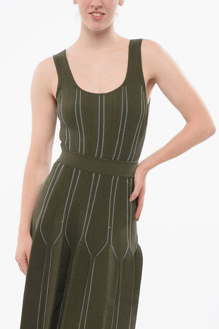 Flared Midi Knit Dress