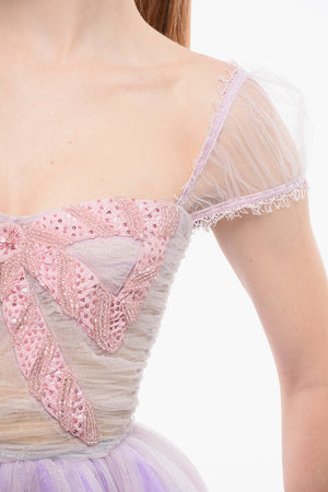 Vestito FAIRY in Tulle con Bustier Ricamato