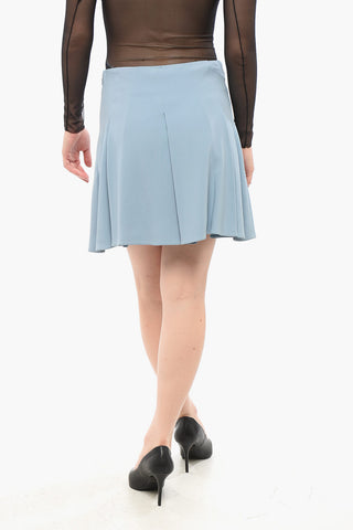 Flared Miniskirt with Side Zip