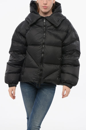 Daunenjacke NEW DOUBLE mit Kapuze und Frontreißverschluss