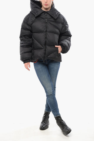 Daunenjacke NEW DOUBLE mit Kapuze und Frontreißverschluss