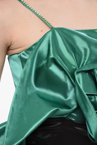 Drapiertes Kleid mit Trompe-l'oeil-Effekt