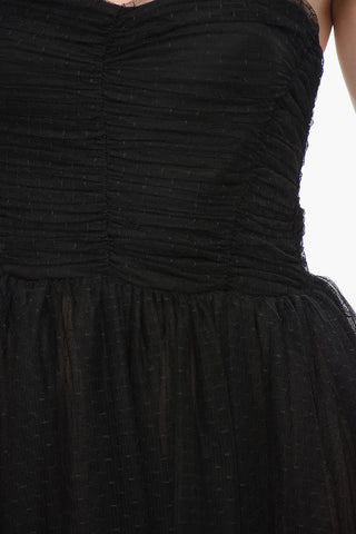 Sleeveless Tulle Midi Dress