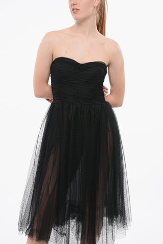 Sleeveless Tulle Midi Dress