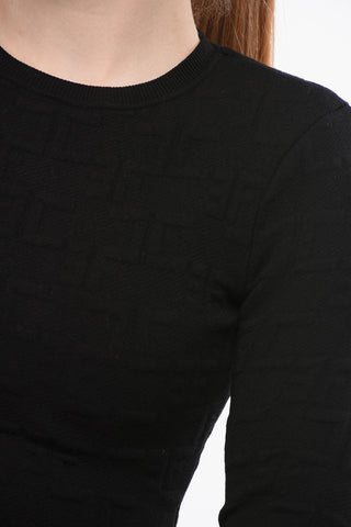 Monogram Fabric Cropped Top