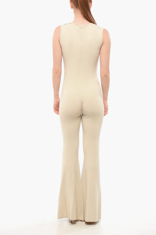 MOVES Jumpsuit aus Strick mit Knöchelschlitz