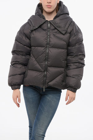 Down Jacket NEW DOUBLE with Hood and Front Zip