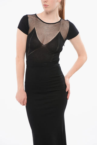 RED CARPET Knit Short-Sleeve Maxidress