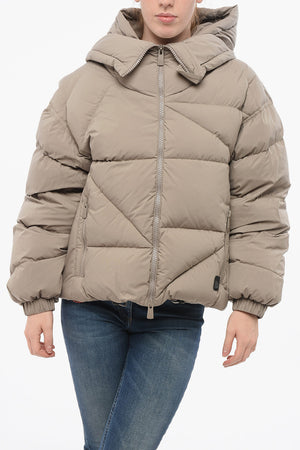 Down Jacket NEW DOUBLE with Hood and Front Zip