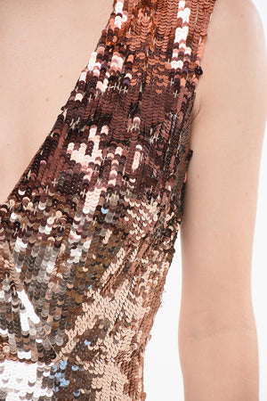 Sequined Maxidress with Ombre Design
