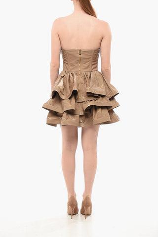 Rüschenkleid aus Eco-Lack
