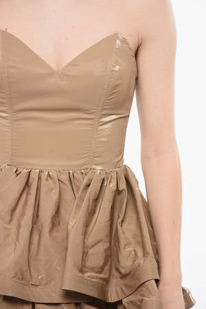 Vestito a Balze in Eco-Vernice