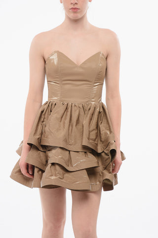 Rüschenkleid aus Eco-Lack