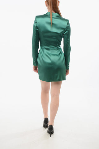 Zweireihiges Blazerkleid mit spitzem Revers