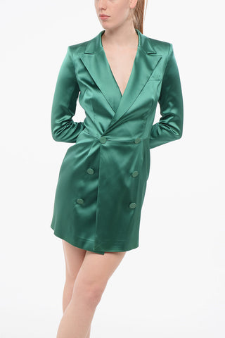 Zweireihiges Blazerkleid mit spitzem Revers