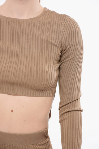 Vestito Midi in Maglia con Cut-out
