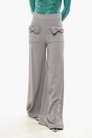 Palazzo Trousers with Bow Detail