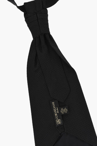 Cravatta Ascot In Seta a Quadri Tono su Tono