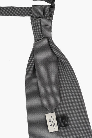 CC COLLECTION Two-Tone Polka Dots Ascot Tie