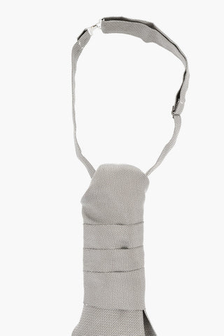 Cravatta Ascot In Seta Ricamata