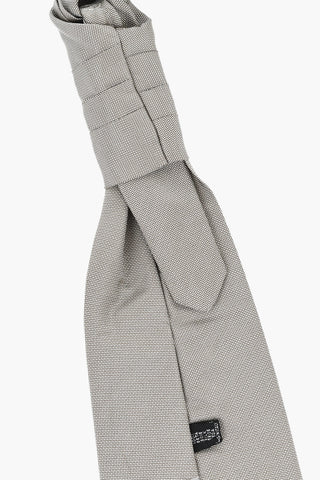 Cravatta Ascot In Seta Ricamata