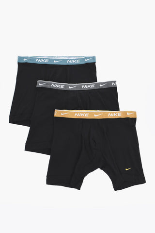 3er-Set Stretch-Baumwoll-Boxershorts mit Logobund