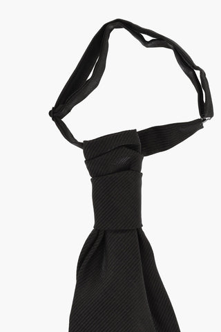 Tonal Striped Wool-Blend Ascot Tie