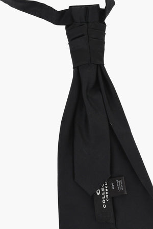 CC COLLECTION Einfarbige Ascot-Krawatte aus Schurwolle