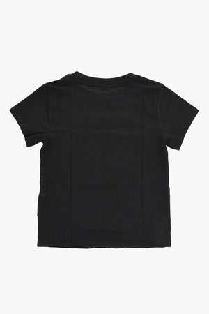 AIR Solid-Color Crewneck T-Shirt with Contrast Logo
