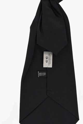 CC COLLECTION Cravatta Ascot in Seta a Tinta Unita