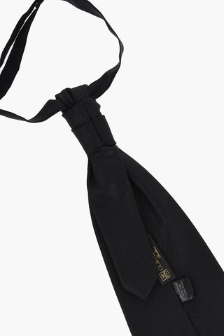 Cravatta Ascot In Lana Vergine a Righe
