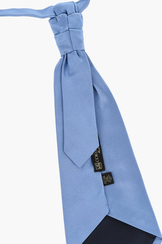 Cravatta Ascot in Satin a Tinta Unita